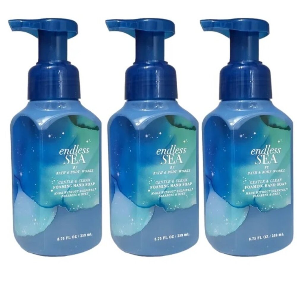 Bath & Body Works Endless Sea Gentle Foaming Hand Soap Set of 3